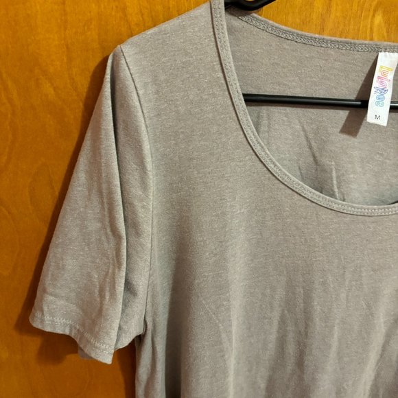 Lularoe Solid Gray Swing Perfect T Short Sleeve Top Medium - Picture 3 of 14